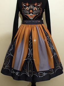 Oblong box shop pin stripe skirt